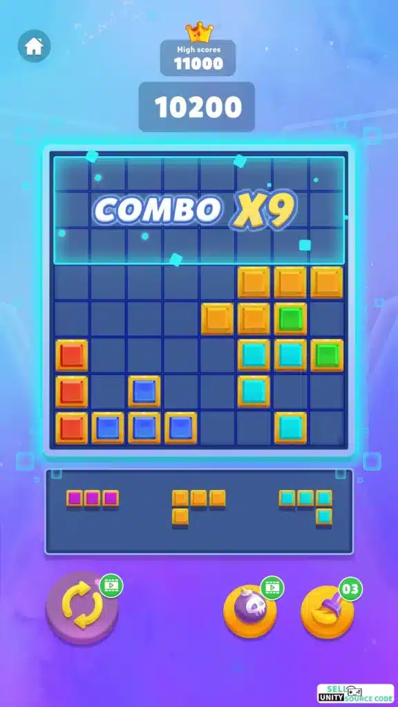 New Block Puzzle: Jewel Block – Classic Brain Logic Game SellUnitySourceCode.com screenshot 4