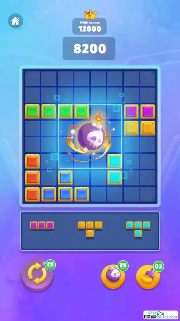 New Block Puzzle: Jewel Block – Classic Brain Logic Game SellUnitySourceCode.com screenshot 5