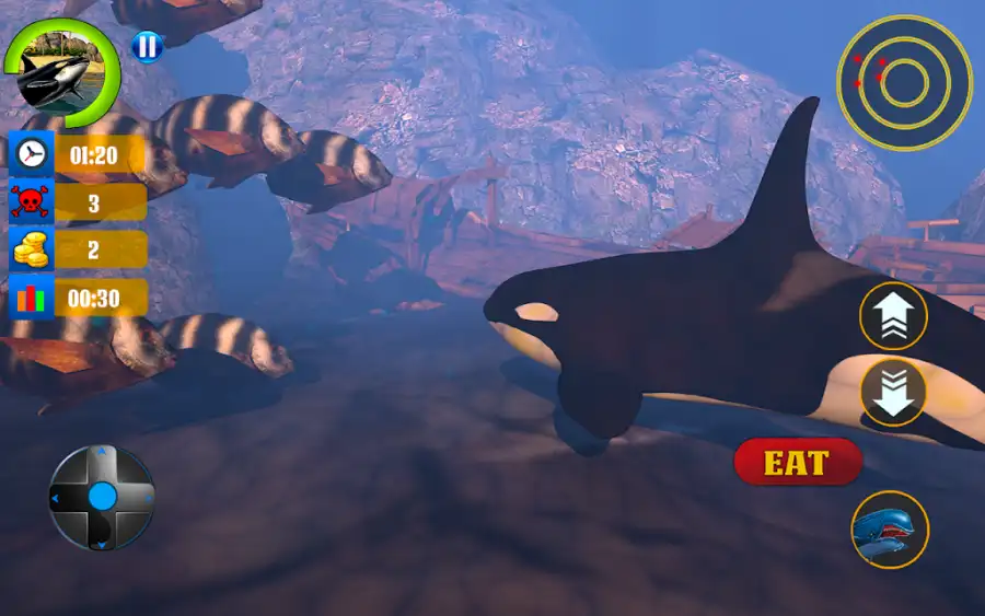 New Blue Whale Survival Simulator: Angry Shark Game SellUnitySourceCode.com screenshot 3