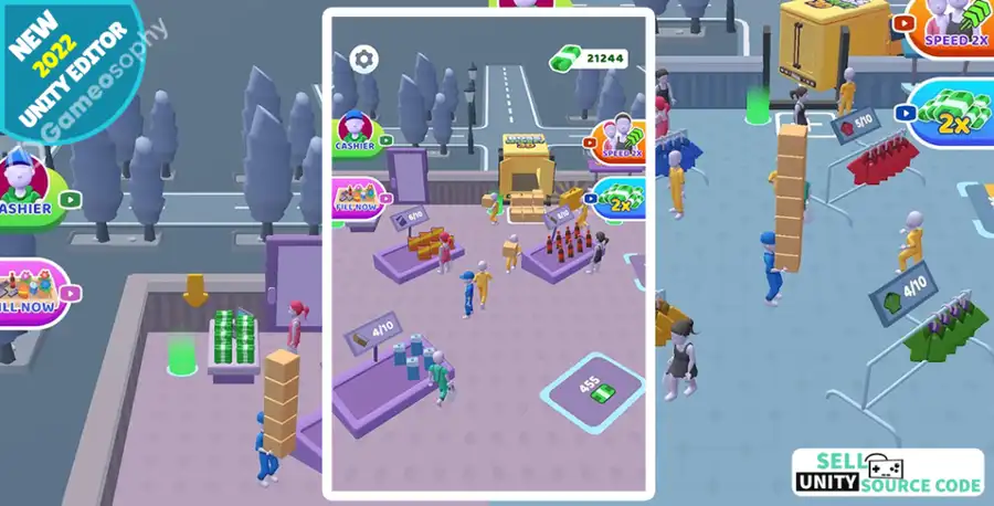 New Boss Market 3D – Supermarket Management Simulator SellUnitySourceCode.com