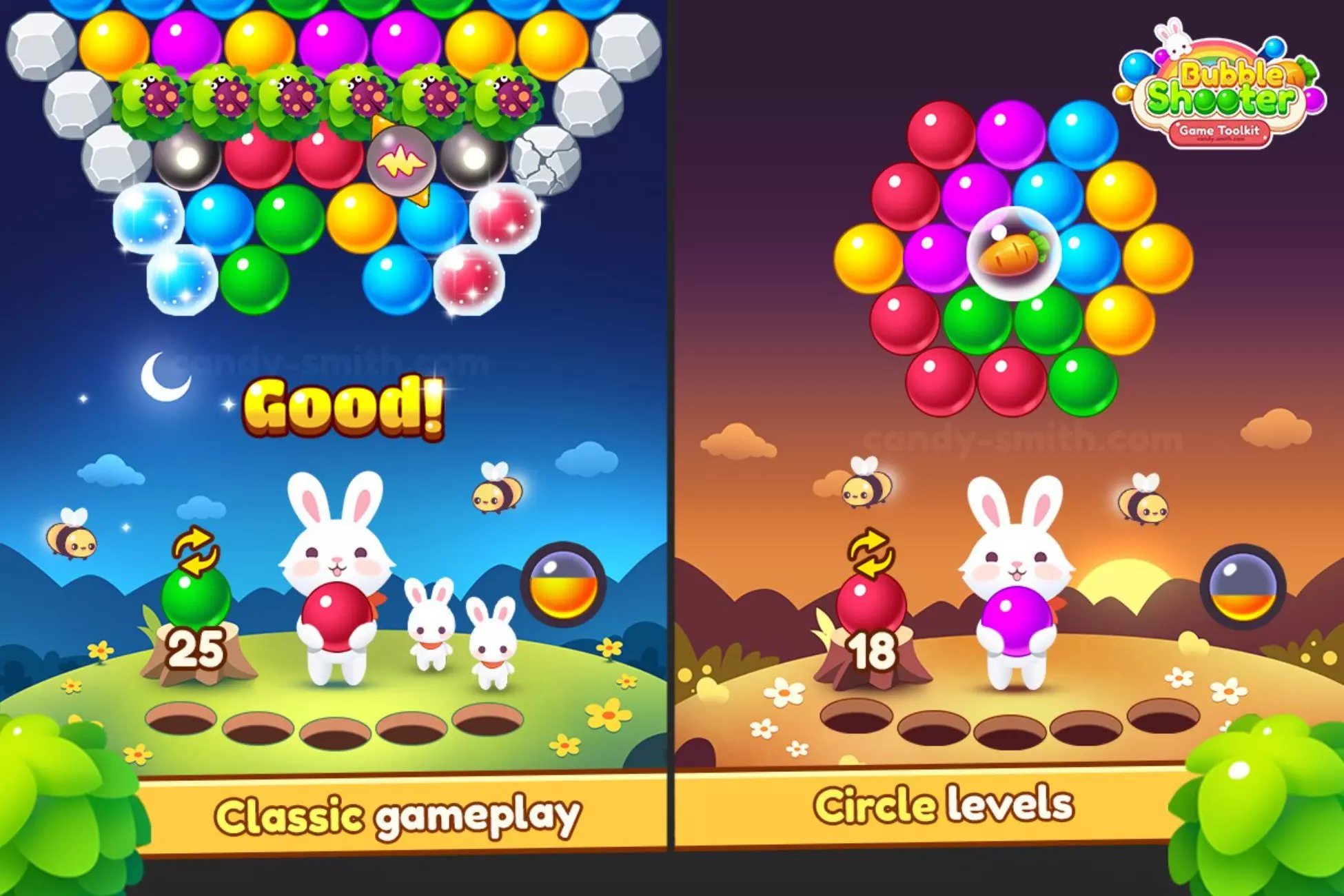 New Bubble Shooter Toolkit: Complete Unity Source Code – 2025 Complete Unity Projects - SellUnitySourceCode.com