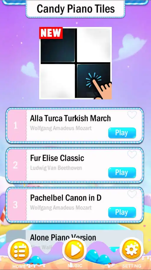 New Candy Piano Music Tiles - SellUnitySourceCode.com screenshot 2