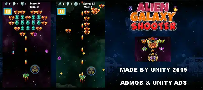 New Galaxy Attack Shooter – Alien Invasion Battle – SellUnitySourceCode.com
