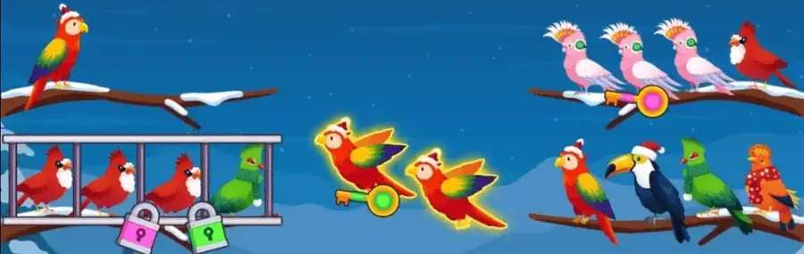 New Sort the Birds: Color Logic Puzzle – 2025 Complete Unity Projects - SellUnitySourceCode.com screenshot 2