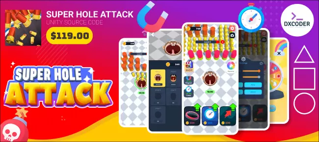 New Super Hole Attack – Top Trending Game | SellUnitySourceCode.com