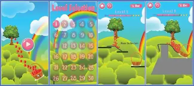New Ultimate Apple Drop Puzzle 3D – Physics Logic Unity Game SellUnitySourceCode.com screenshot 5