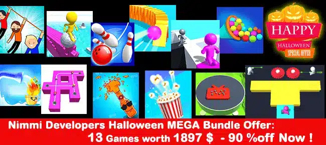 Nimmi Developers Halloween MEGA Bundle Offer: 13 SellUnitySourceCode