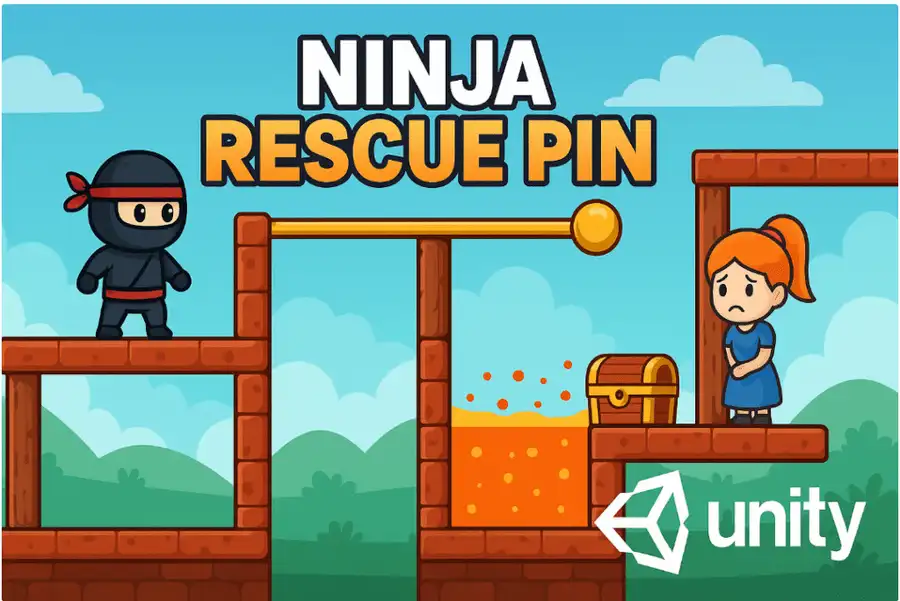 Ninja Rescue Pin