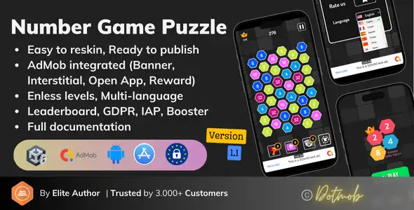 Number Game Puzzle – Unity Complete Gam