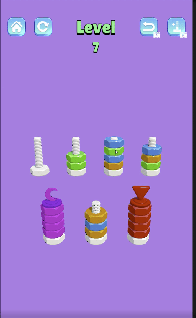 Nuts & Bolts: Sort Challenge Unity Source Code screenshot 5