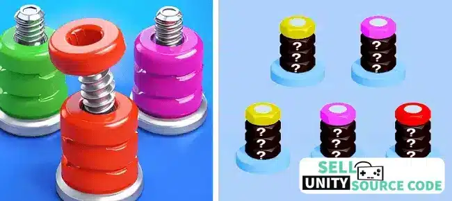 Nuts Bolts Sort Nimmi Developers SellUnitySourceCode screenshot 5