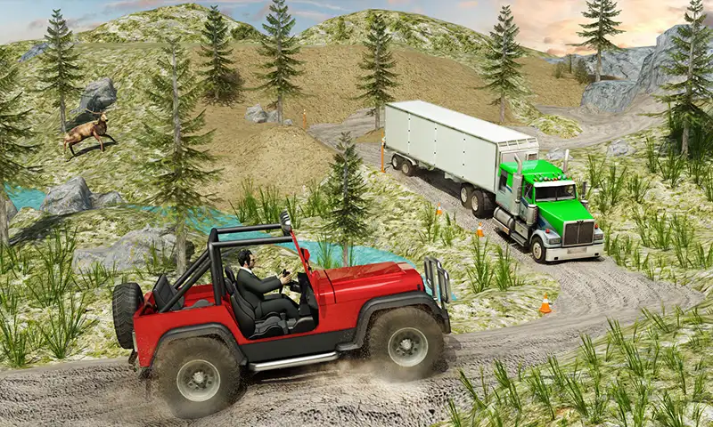 Offroad Jeep Prado Driving- Truck Driver Sim SellUnitySourceCode screenshot 4