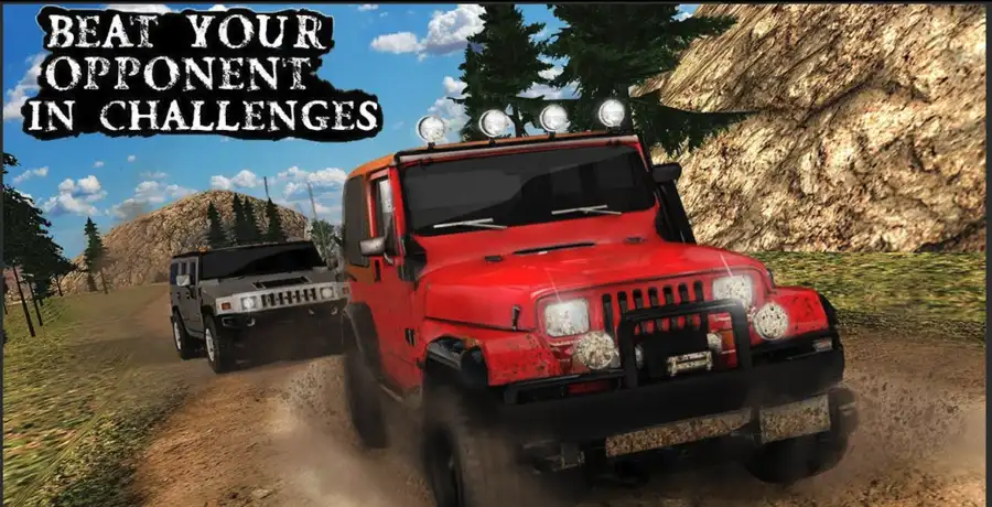 Offroad Mountain Jeep Drive Challenge free game 3d SellUnitySourceCode screenshot 3