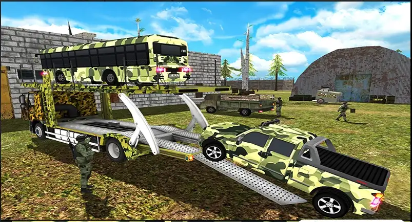 OffRoad US Army Transport Truck Simulator 2017 SellUnitySourceCode screenshot 2