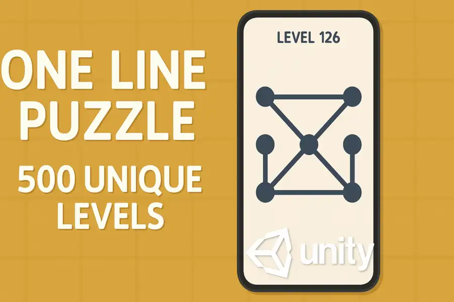 One Line Puzzle | 500 Unique Levels