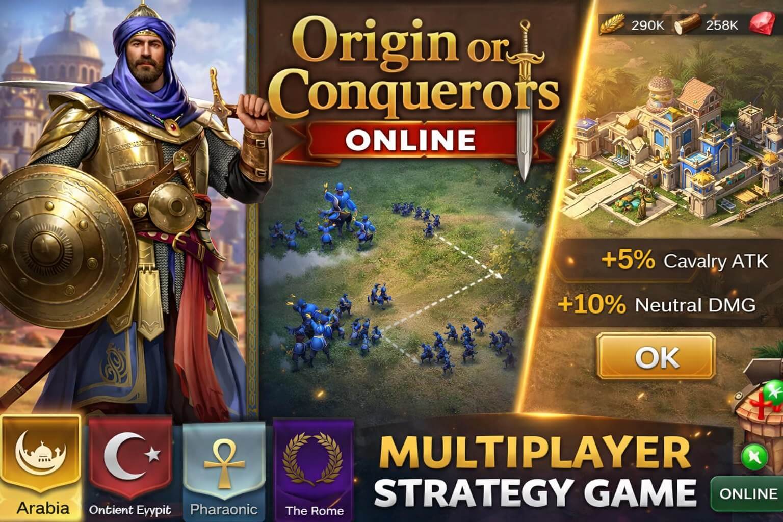 Origin of Conquerors Online MultiPlayer Unity Complete Project