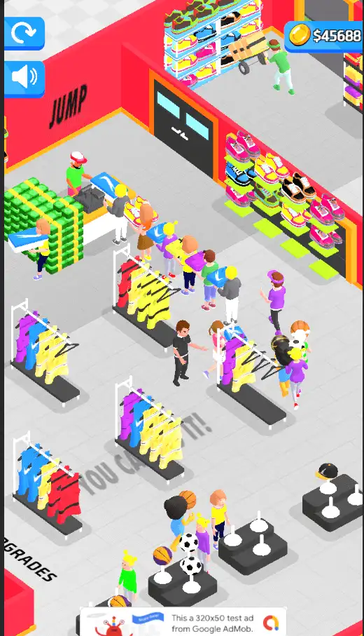 Outlets Rush 3D Idle Tycoon Game Sell Unity Source Code screenshot 4