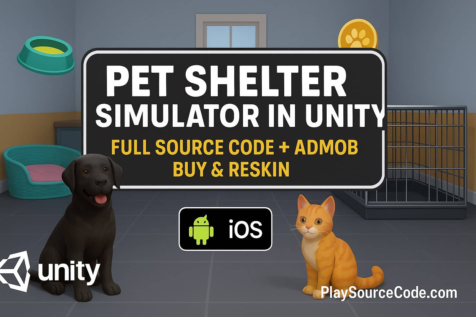 Pet Shelter Simulator in Unity | Full Source Code