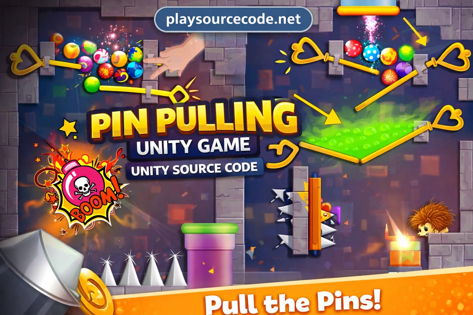 Pin Pulling Rescue Unity Complete Project