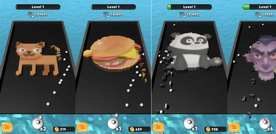 Pixel Art Balls – Hyper Casual Game SellUnitySourceCode