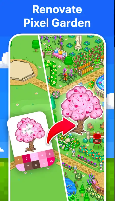 Pixel Land – Color by Number Game screenshot 4