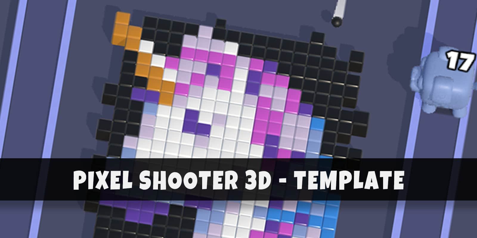 Pixel Shooter 3D Unity Source Code – Premium Jam Template with Level Editor