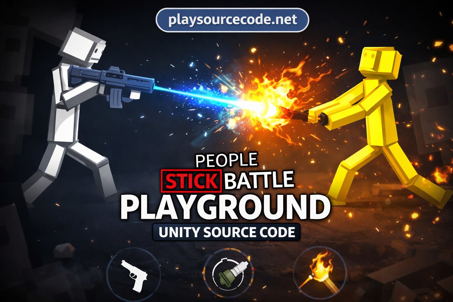 ple stick battle playground Unity Code Playsourcecode.net