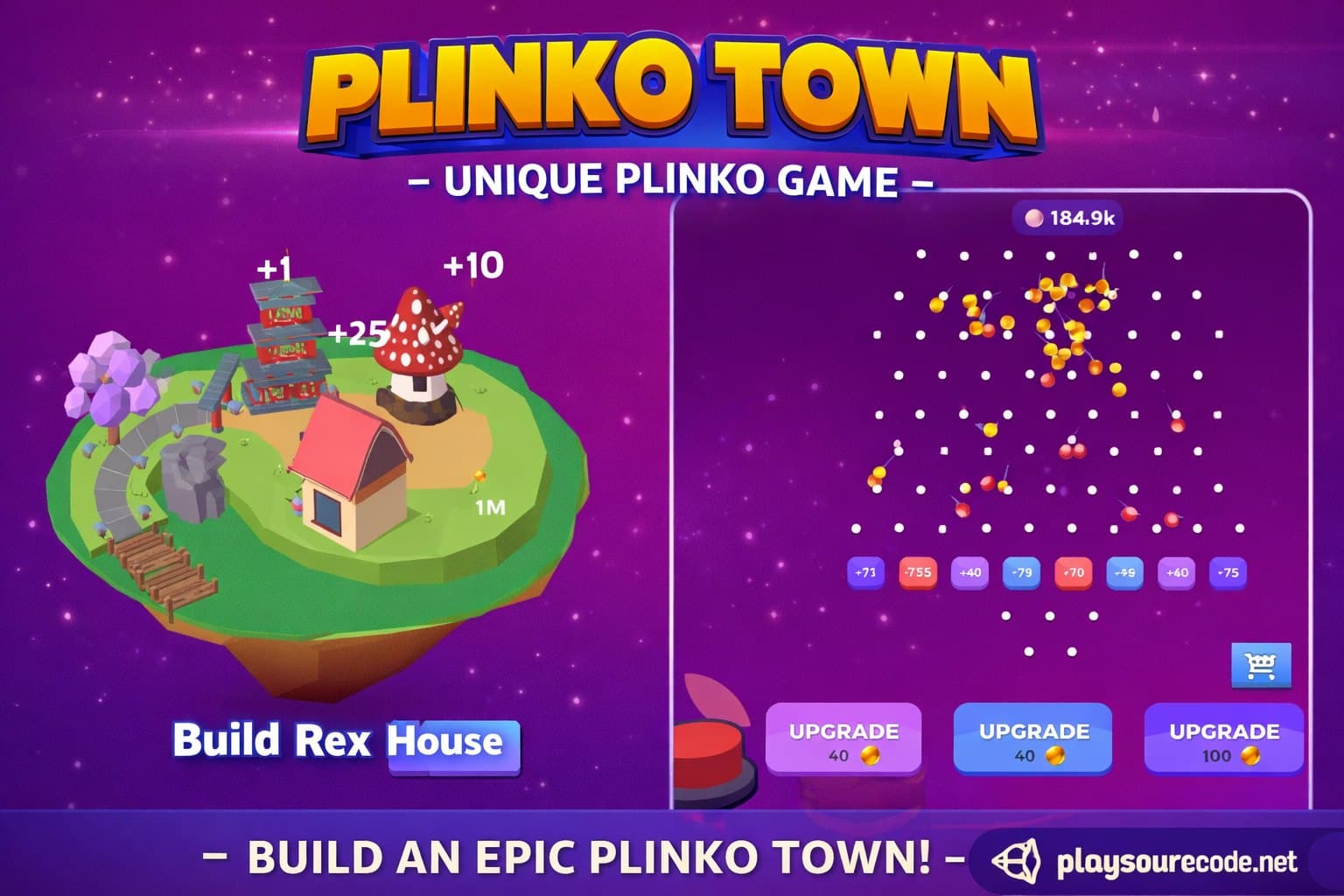Plinko Town - Unique Plinko Game Unity Code