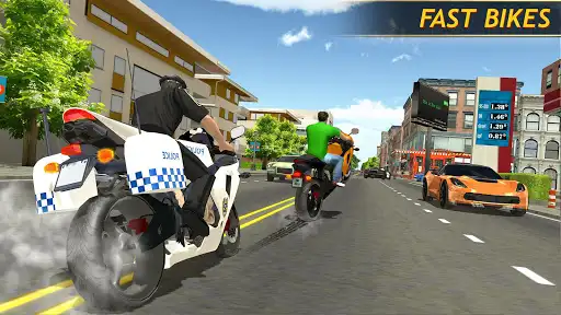 Police Bike Racing Free SellUnitySourceCode screenshot 4