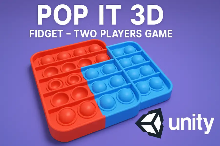 Pop It 3D Fidget – Two Players Game With AI