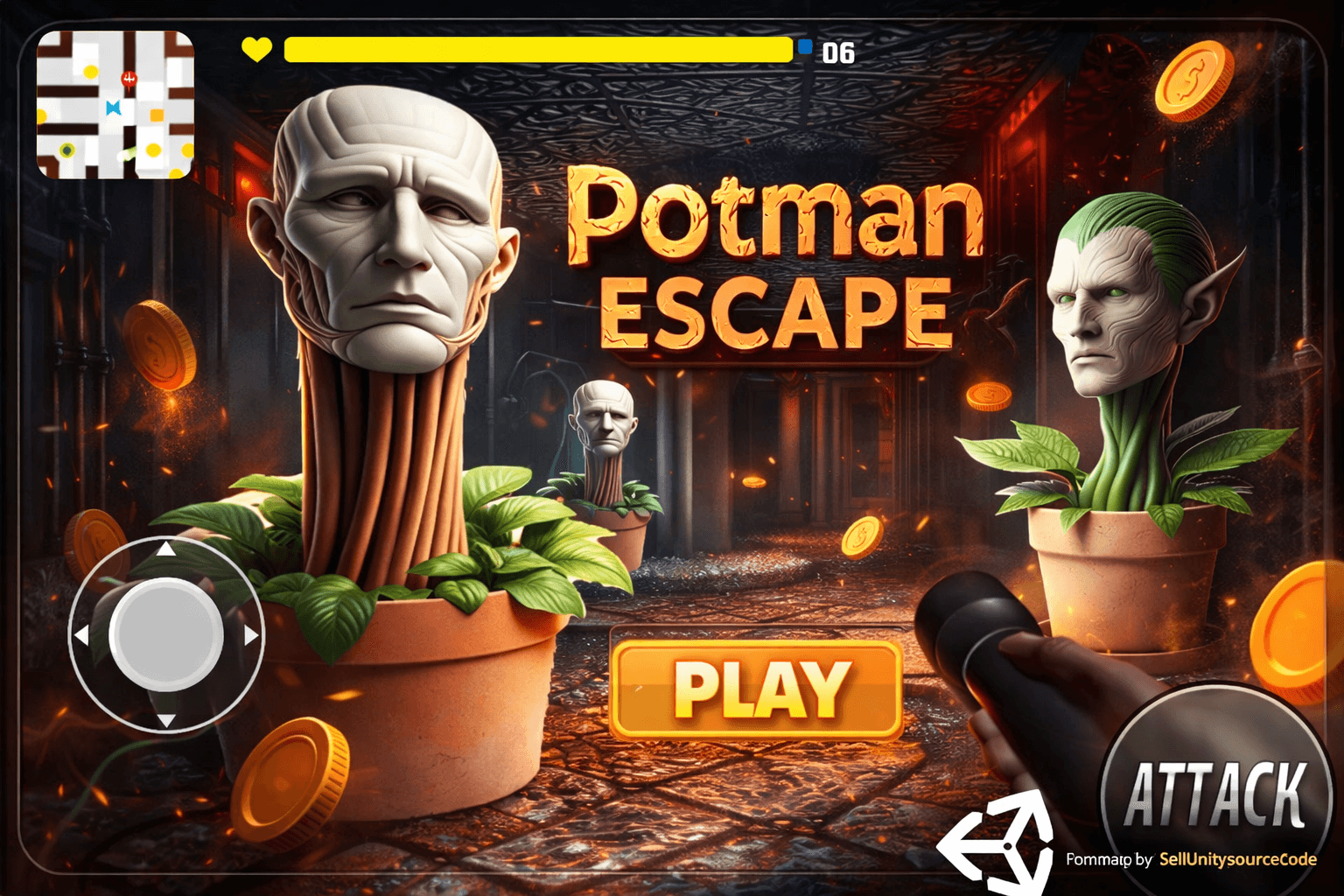 Potman Escape – Maze Puzzle Adventure Unity Game Source Code