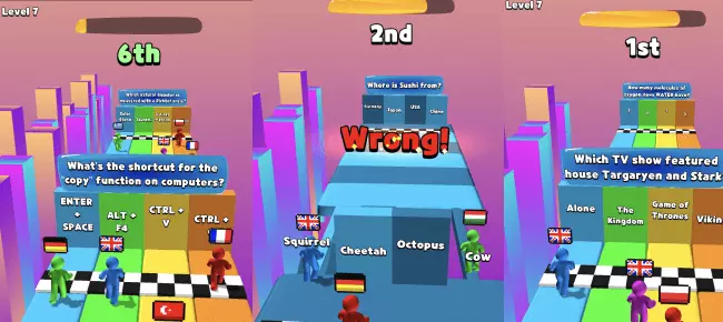  Quiz Rush.io Hyper Casual game SellUnitySourceCode