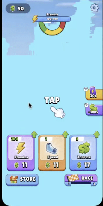 Race Clicker Template | Tap to Win! screenshot 2