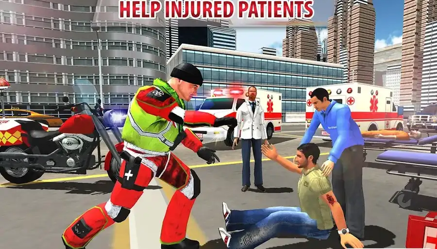 Real 911 Rescue Bike Hero – City Ambulance Rider 3D | 2025 Complete Unity Projects – SellUnitySourceCode.com