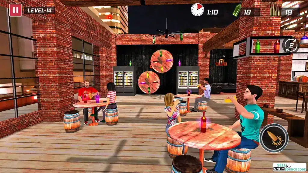 Real Bottle Shooting Challenge 2020 SellUnitySourceCode.com screenshot 2