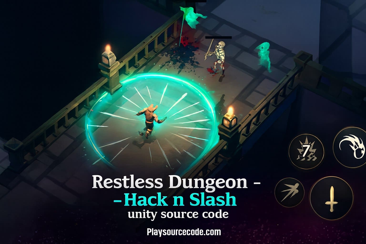 Restless Dungeon – Complete Hack & Slash RPG Game Project