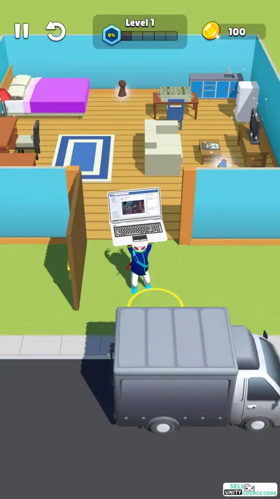 Rob Thief: Escape police SellUnitySourceCode screenshot 3