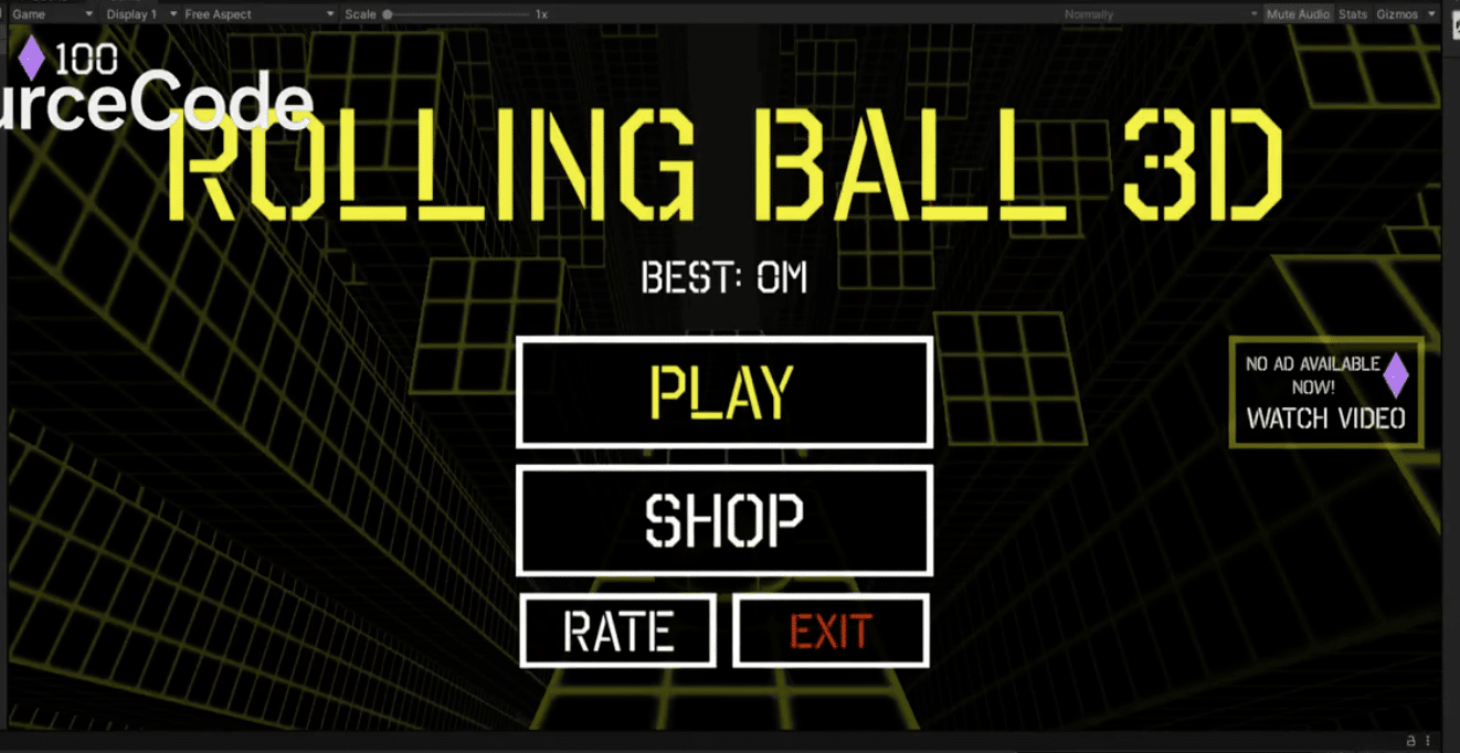 Rolling Ball 3D – Unity Source Code