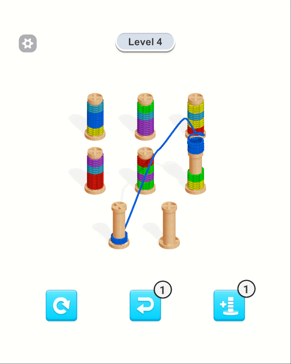 Rope Color sort– Unity Template