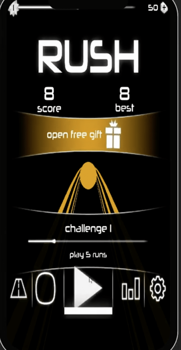 Rush Ball – Hyper Casual Rolling Runner screenshot 2