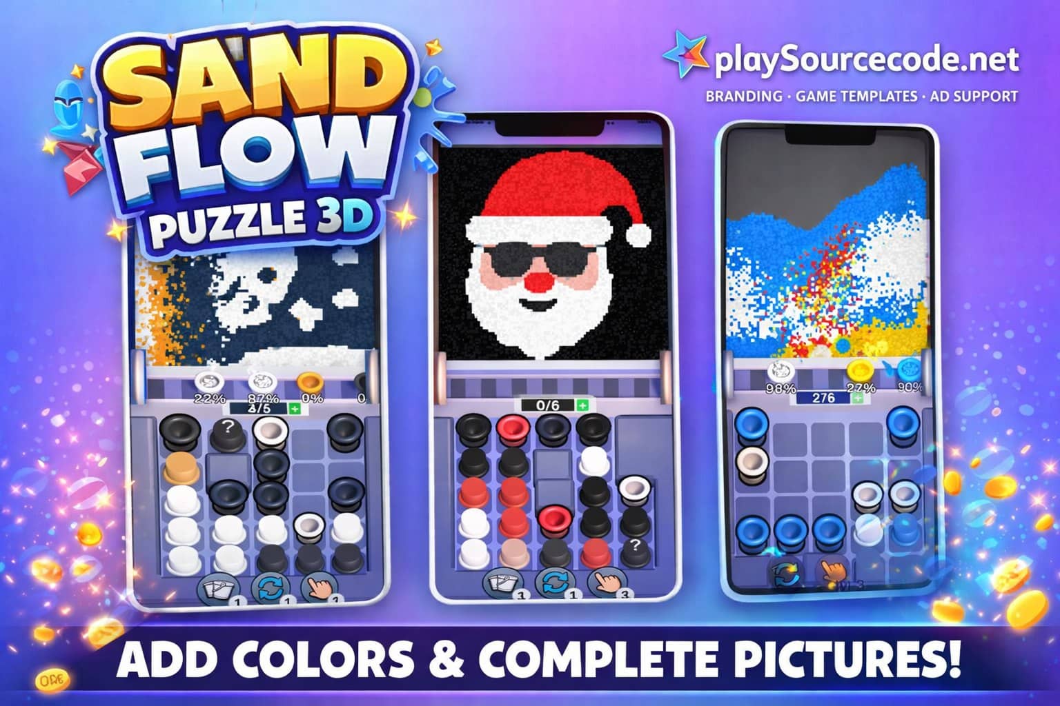 Sand Flow Puzzle 3D  Unity Jam Template