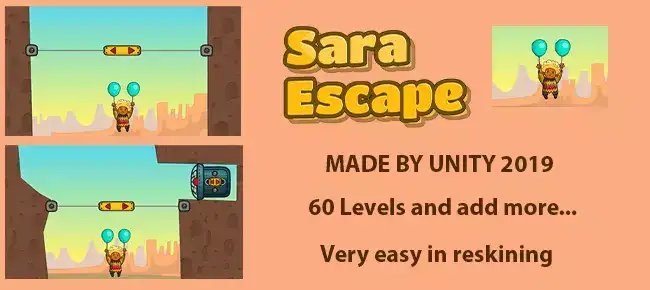 Sara Escape – puzzle game. SellUnitySourceCode screenshot 2