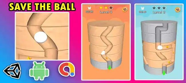 Save The Ball 3D Game Unity Source Code SellUnitySourceCode