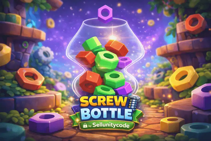 Screw Bottle: Addictive Hyper-Casual Puzzle Unity Source Code