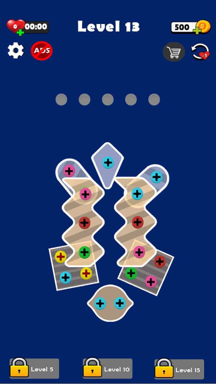 Screw Pin- Nut & Bolts Puzzle Game Unity Code screenshot 2