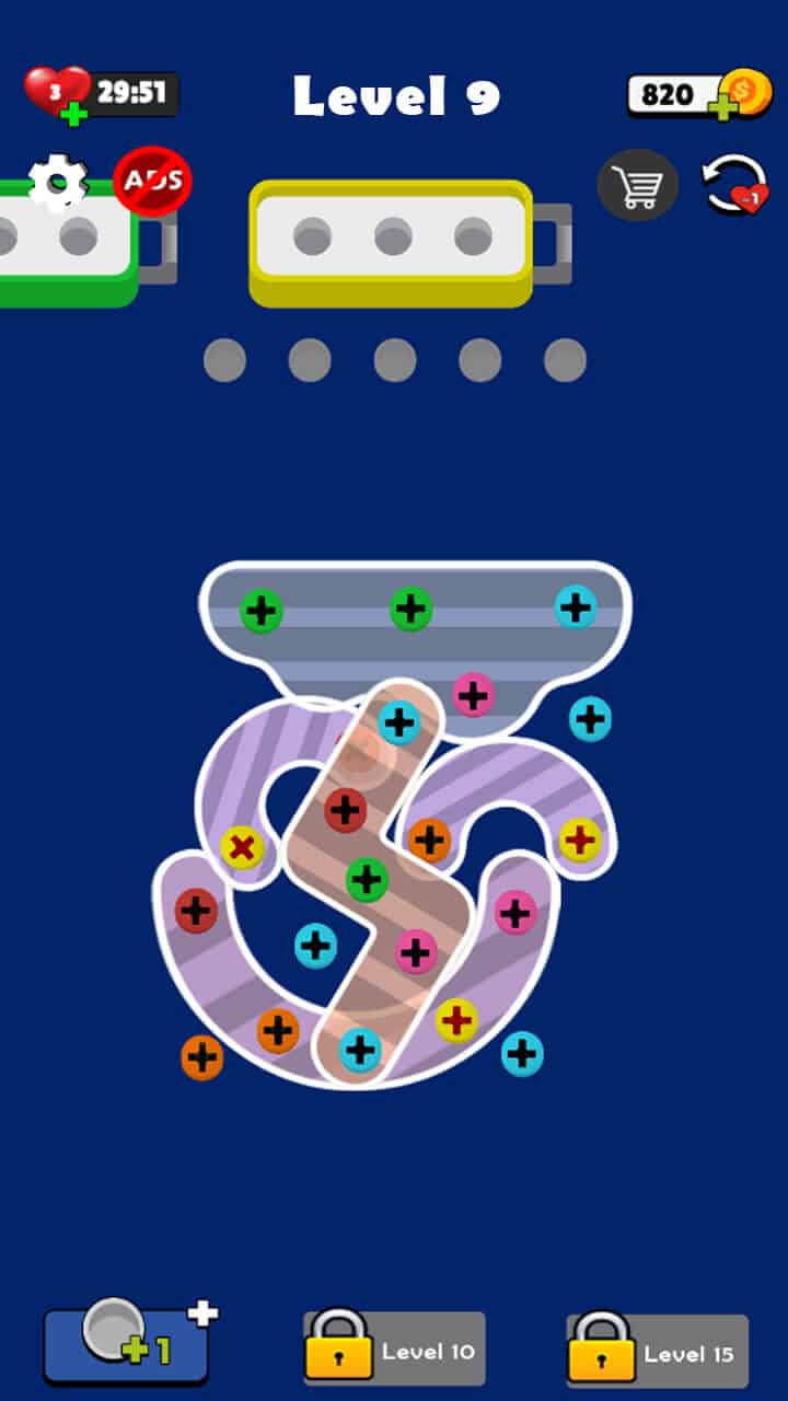 Screw Pin- Nut & Bolts Puzzle Game Unity Code screenshot 5