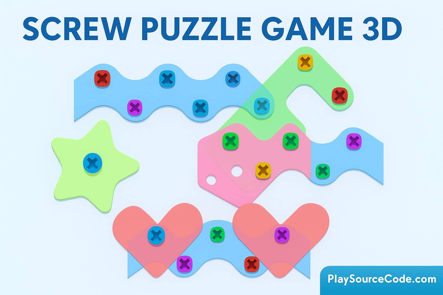 Screw Puzzle Game 3d Unity sourcecode