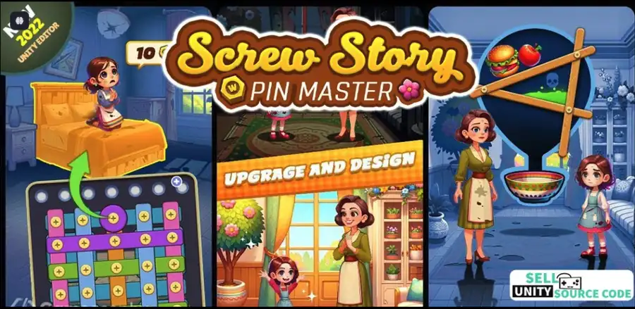 Screw Wrench Jam – Puzzle game SellUnitySourceCode