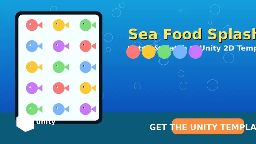 Sea Food Splash: Catch & Match Unity 2D Game Template