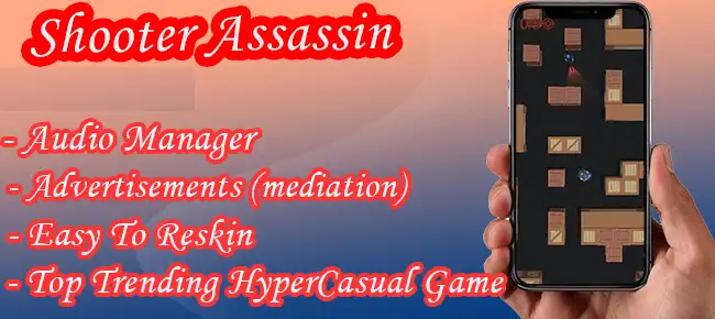 Shooter Assassin – Hypercasual Trending Game SellUnitySourceCode